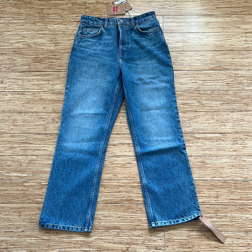 Reformation Women's High Rise Blue Jeans